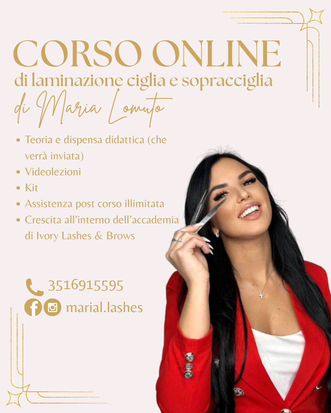 Corso Online Laminazione Ciglia & Sopracciglia tecniche avanzate